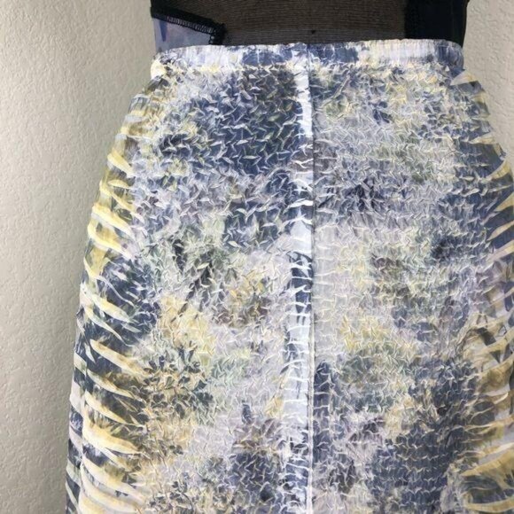 Yoshiki Hishinuma Midi Skirt Pleat Heat Crinkle Shibori - Picture 2 of 12